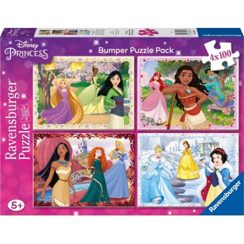 Ravensburger 4x100 pcs Puzzles Princess 05229 4005556052295