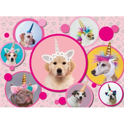 Ravensburger 300Xxl Pcs Puzzle Unicorn Dogs 13297 4005556132973