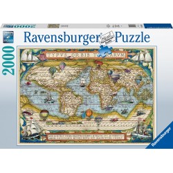 Ravensburger παζλ 2000 τεμ. χάρτης του κόσμου 16825 4005556168255