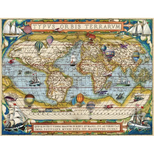 Ravensburger παζλ 2000 τεμ. χάρτης του κόσμου 16825 4005556168255
