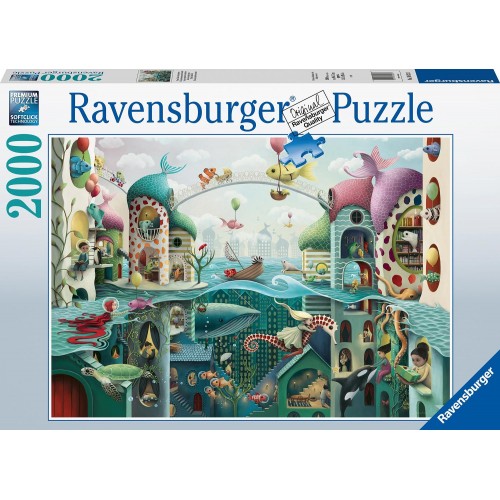 Ravensburger 2000 pcs Puzzle If Fish Could Walk 16823 4005556168231