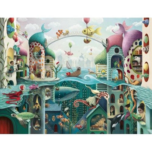 Ravensburger 2000 pcs Puzzle If Fish Could Walk 16823 4005556168231