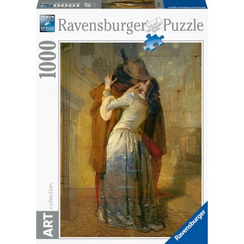 Ravensburger παζλ 1000 τεμ. art collection hayez: το φιλί 15405 4005556154050