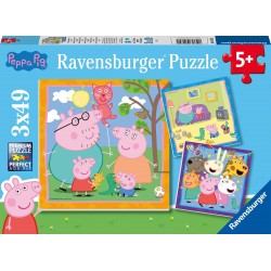 Ravensburger 3X49 Pcs Puzzle Peppa Pig 05579 4005556055791