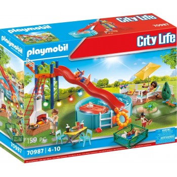Playmobil City Life Pool Party 70987 4008789709875