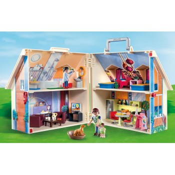 Playmobil Dollhouse Μοντέρνο Κουκλόσπιτο-Βαλιτσάκι 70985 4008789709851