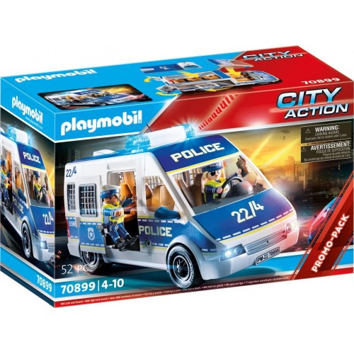 Playmobil City Action Αστυνομικό Λεωφορείο Με Φώτα Και Ήχο 70899 4008789708991