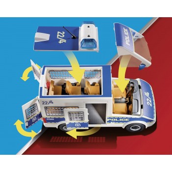 Playmobil City Action Αστυνομικό Λεωφορείο Με Φώτα Και Ήχο 70899 4008789708991