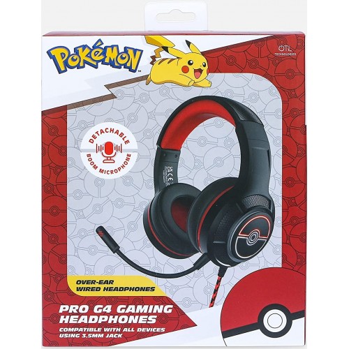 otl technologies Pokemon Roke Ball Pro G4 Over Ear Gaming Headset (3.5mm)  5055371624671