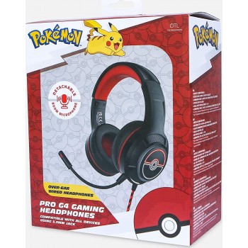 otl technologies Pokemon Roke Ball Pro G4 Over Ear Gaming Headset (3.5mm)  5055371624671