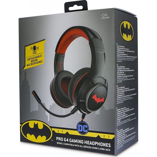 otl technologies DC Comics Batman Pro G4 Over Ear Gaming Headset (3.5mm)  5055371624664