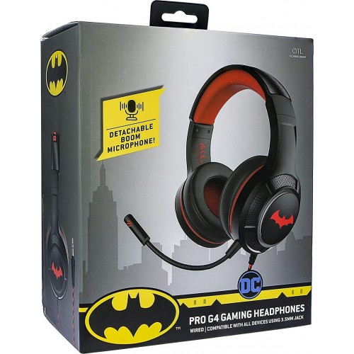 otl technologies DC Comics Batman Pro G4 Over Ear Gaming Headset (3.5mm)  5055371624664