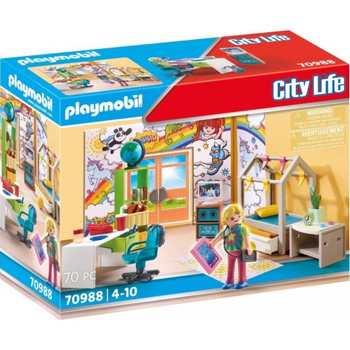 Playmobil City Life Deluxe Teenagers Room 70988 4008789709882