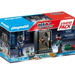 Playmobil City Action Starter Pack Σύλληψη Διαρρήκτη Χρηματοκιβωτίου 70908 4008789709080
