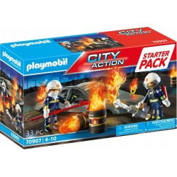Playmobil City Action Starter Pack Άσκηση Πυροσβεστικής 70907 4008789709073
