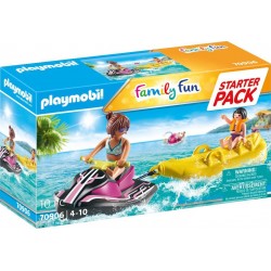 Playmobil Family Fun Starter Pack Aqua Scooter Και Φουσκωτή Μπανάνα 70906 4008789709066