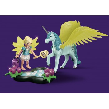 Playmobil Ayuma Crystal Fairy With Unicorn 70809 4008789708090