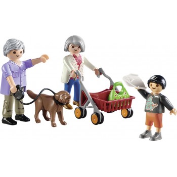 Playmobil City Life Παππούς Και Γιαγιά Με Εγγονάκι 70990 4008789709905