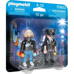 Playmobil City Action Duopack Αστυνομικός Και Καλλιτέχνης Γκράφιτι 70822 4008789708229