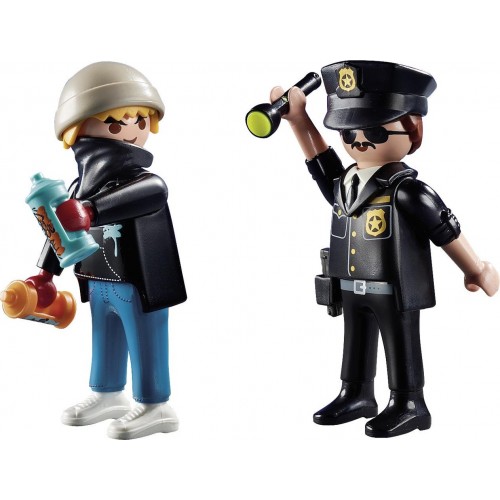 Playmobil City Action Duopack Policeman And Street Artist 70822 4008789708229