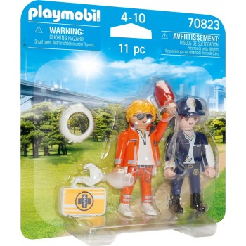 Playmobil City Life Duopack Doctor And Police Officer 70823 4008789708236