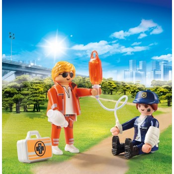 Playmobil City Life Duopack Doctor And Police Officer 70823 4008789708236