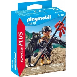 Playmobil Special Plus Warrior With Panther 70878 4008789708786