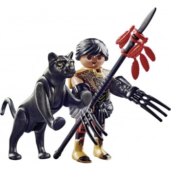 Playmobil Special Plus Πολεμιστής Με Μαύρο Πάνθηρα 70878 4008789708786