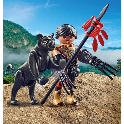 Playmobil Special Plus Πολεμιστής Με Μαύρο Πάνθηρα 70878 4008789708786
