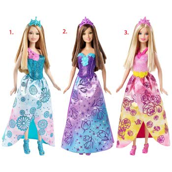 Mattel Barbie Πριγκίπισσα (3 Σχέδια) CFF24 / ASST 887961056389