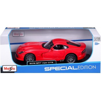 Maisto 1:18 Scale 2013 SRT Viper GTS Diecast Vehicle Colors May Vary 31128 090159311287