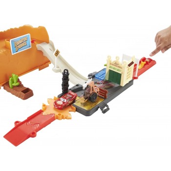 Mattel Disney And Pixar Cars Race And Go Playset Τα Μπουζί Της Ωραίας Ελένης HDN02 194735027897