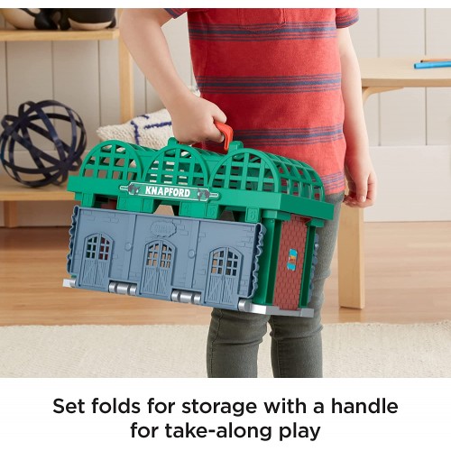 Mattel Thomas And Friends Knapford Station Train Set Track With 2 In 1 Playset And Storage Cas HGX63 194735060511