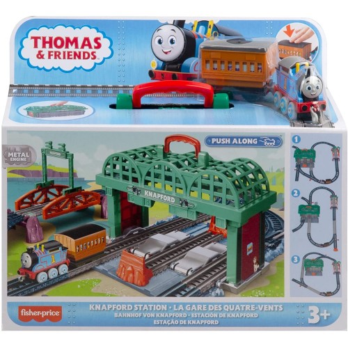 Mattel Thomas And Friends Knapford Station Train Set Track With 2 In 1 Playset And Storage Cas HGX63 194735060511
