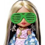 Mattel Barbie Extra Minis Doll 2 (5.5 In) Wearing Checkered 2-Piece Fashion & Jacket, With Doll Stand & Accessories HGP62 / HGP6