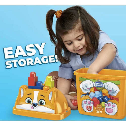 MEGA Cool Corgi Κουβαδάκι Με Τουβλάκια 25Τμχ - Σκυλάκι HDK81 194735025640