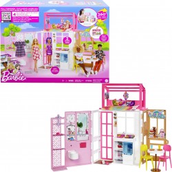 Mattel Barbie Playset Σπιτάκι - Βαλιτσάκι HCD47 194735007653