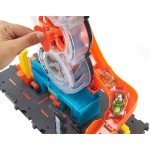 Mattel Hot Wheels City Super Twist Tire Shop Playset, Spin The Key To Make Cars Travel Through The Tires, Includes 1 Car HDP02 1