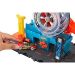 Mattel Hot Wheels City Super Twist Tire Shop Playset, Spin The Key To Make Cars Travel Through The Tires, Includes 1 Car HDP02 1