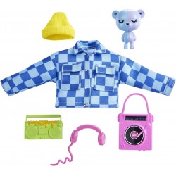 Mattel Barbie Extra Fashions Σετ Με Ζωάκια Και Αξεσουάρ HDJ38 / HDJ41 194735024407