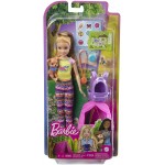 Mattel Barbie It Takes Two Camping Playset With Stacie Doll 9 In, Puppy, Pet Tent, Pet Carrier, Sticker Sheet & Camping Accessor