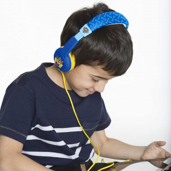 otl technologies Paw Patrol Chase Junior Headphones, With Cable, For Children, Volume Limitation To 85 Db (Official License PAW7