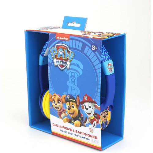 otl technologies Paw Patrol Chase Junior Headphones, With Cable, For Children, Volume Limitation To 85 Db (Official License PAW7