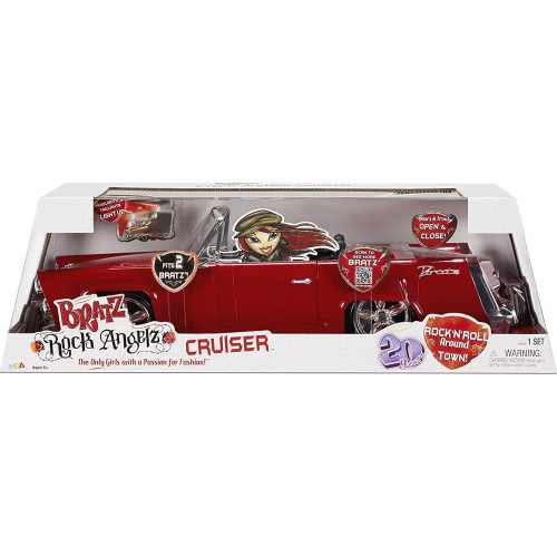 Giochi Preziosi Bratz Rock Angelz 20 Ετών Ειδική Έκδοση Cruiser Αυτοκίνητο Με Πόρτες, Φώτα, Ζώνες Ασφαλείας, 577829EUC 035051577