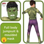 Rubies Official Marvel Avengers Hulk Classic Childs Costume, Kids Superhero Fancy Dress 702025M 883028412327
