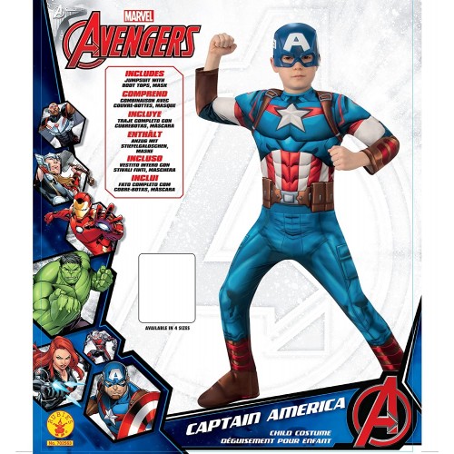 Rubies Official Marvel Avengers Captain America Classic 702563S 883028442133