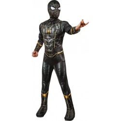 Rubies Spider-Man No Way Home V2 Black And Gold Suit Deluxe 702750S 883028453504