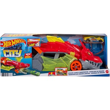 Mattel Hot Wheels Dragon Launch Transporter Νταλίκα Δράκος GTK42 887961916386