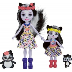 Mattel Enchantimals Sage Skunk, Caper Sabella Skunk & Stiper HCF79 / HCF82 194735008995