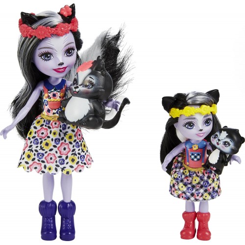 Mattel Enchantimals Sage Skunk, Caper Sabella Skunk & Stiper HCF79 / HCF82 194735008995